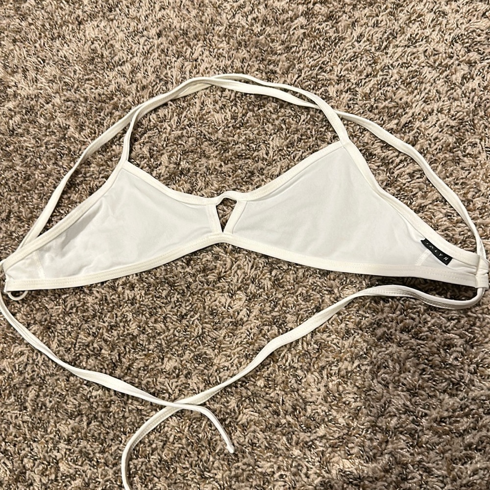 Jolyn White Bikini Top